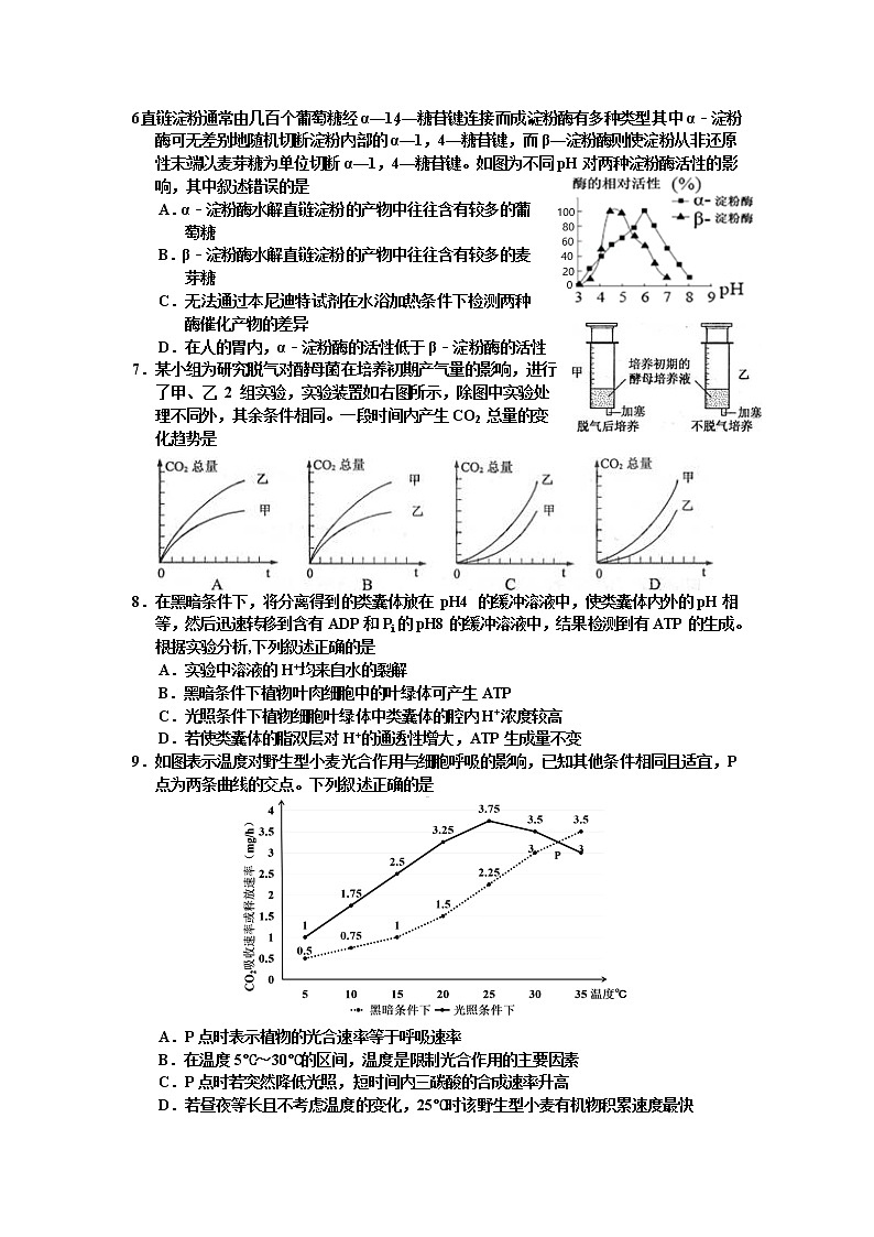 浙江省嘉兴市第一中学2022-2023学年高二生物上学期期中试题（Word版附答案）第2页