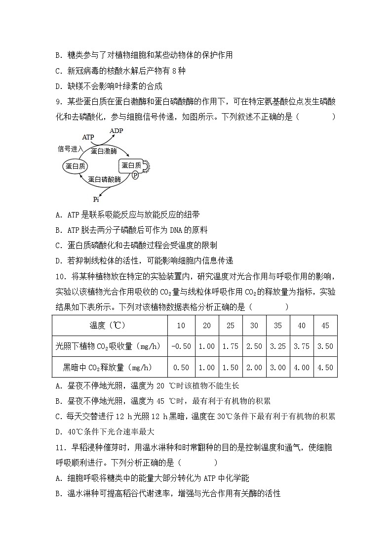福建省福州市八县（市、区）一中2022-2023学年高三生物上学期期中联考试题（Word版附答案）第3页