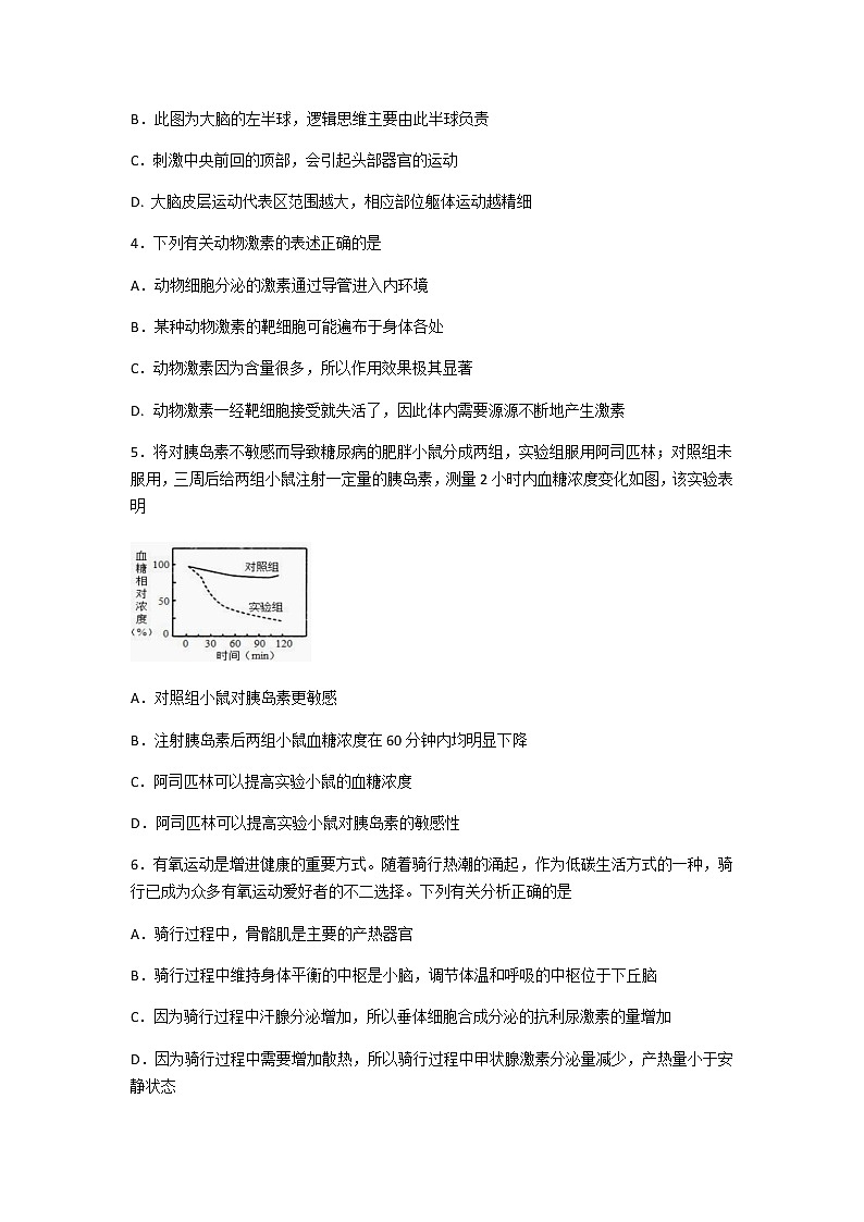 2021-2022学年河北省沧州市第一中学高二上学期第三次学段检测生物试卷含答案02