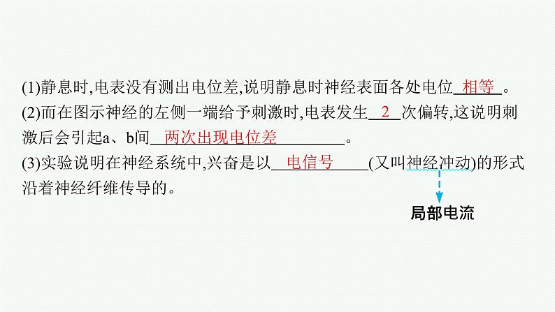 人教版高中生物选择性必修一神经冲动的产生和传导课件第6页