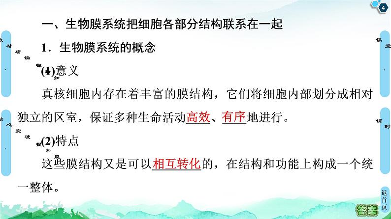 高中生物新浙科版必修1    第2章　第5节　细胞在结构和功能上是一个统一整体 课件（63张）04