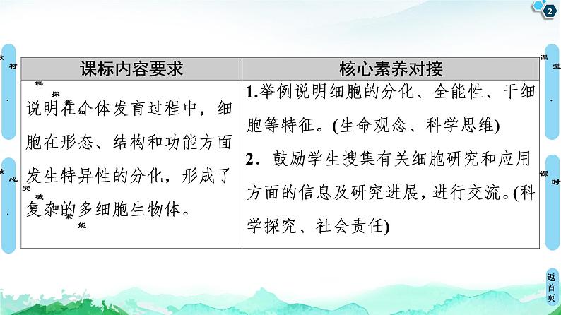 高中生物新浙科版必修1  第4章　第2节　细胞通过分化产生不同类型的细胞 课件（55张）02