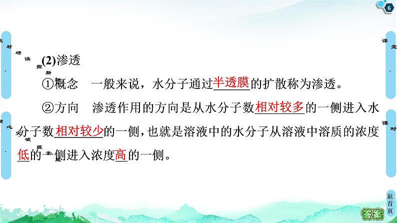 高中生物新浙科版必修1 第3章　第3节　物质通过多种方式出入细胞 课件（100张）06