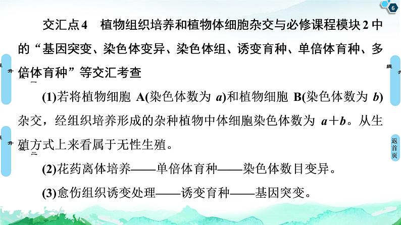 高中生物选择性必修三  第2章 素能提升课 细胞工程与其他相关知识的综合 课件第6页