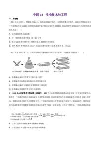 （2018-2022）五年高考生物真题分类汇编 专题14 生物技术与工程（学生版+解析版）