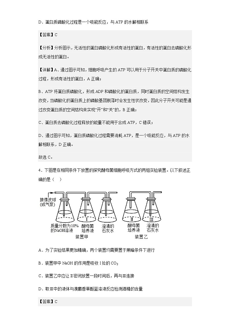2021-2022学年重庆市十一中高一下学期半期考试生物试题含解析03