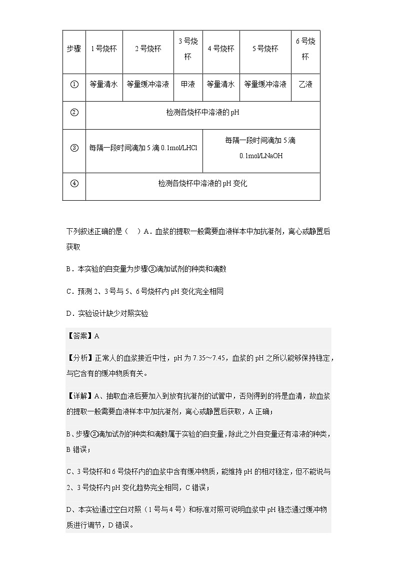 2022-2023学年浙江省环大罗山联盟高二上学期期中联考生物试题含解析03