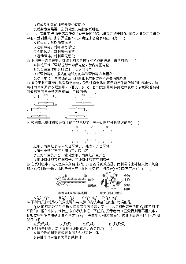 四川省射洪中学2022-2023学年高二生物上学期期中考试试卷（Word版附答案）02