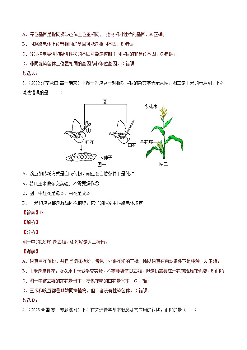 【备战2023高考】生物总复习——专题14《遗传基础知识》讲与练（解析版）第2页