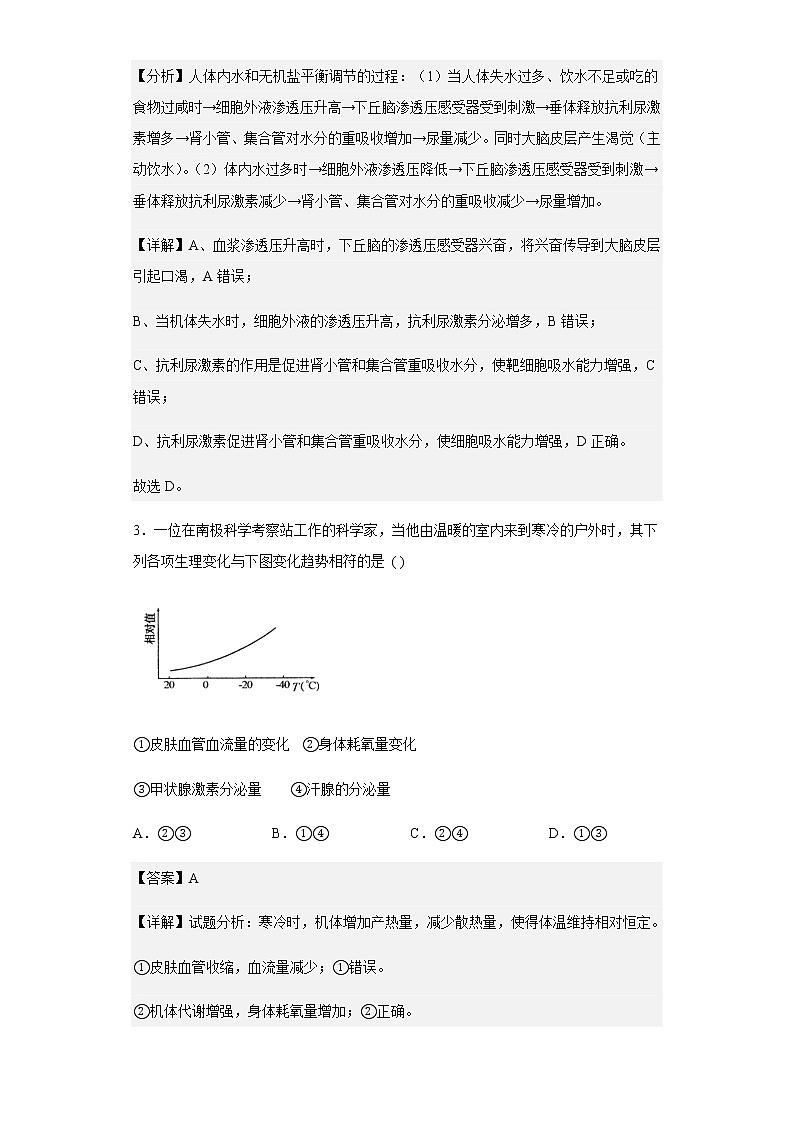 2022-2023学年江苏省扬州市高邮市一中高二上学期阶段测试（一）生物试题含解析02