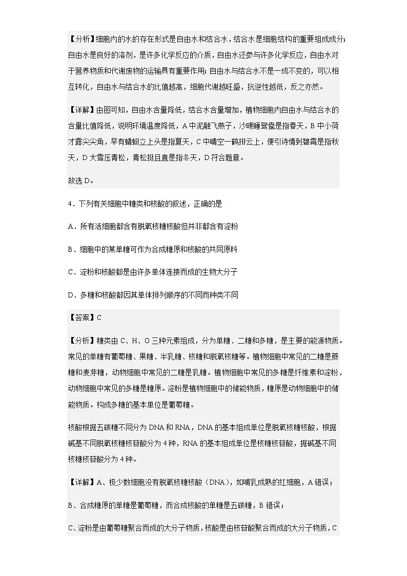 2022-2023学年广东省广州市执信中学高三上学期第二次月考生物试题含解析第3页
