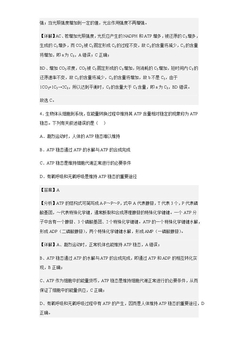 2022-2023学年河北省保定市高三9月月考生物试题含解析第3页