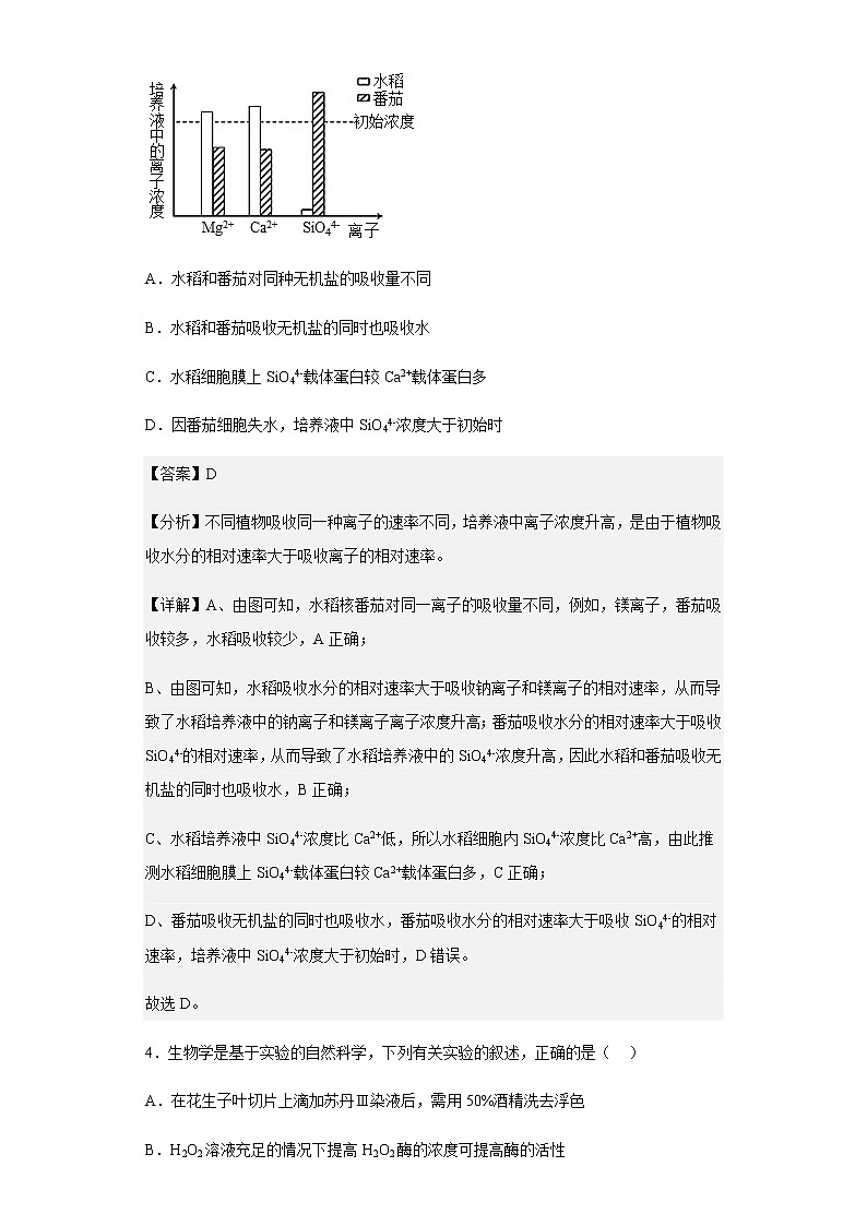 2022-2023学年广西桂林联盟校高三上学期入学统一检测生物试题含解析第3页