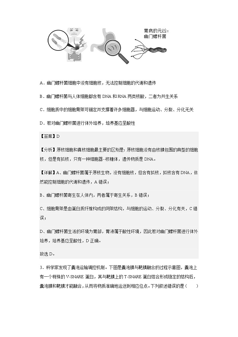 2022-2023学年山西省长治市高三9月质量检测生物试题含解析02
