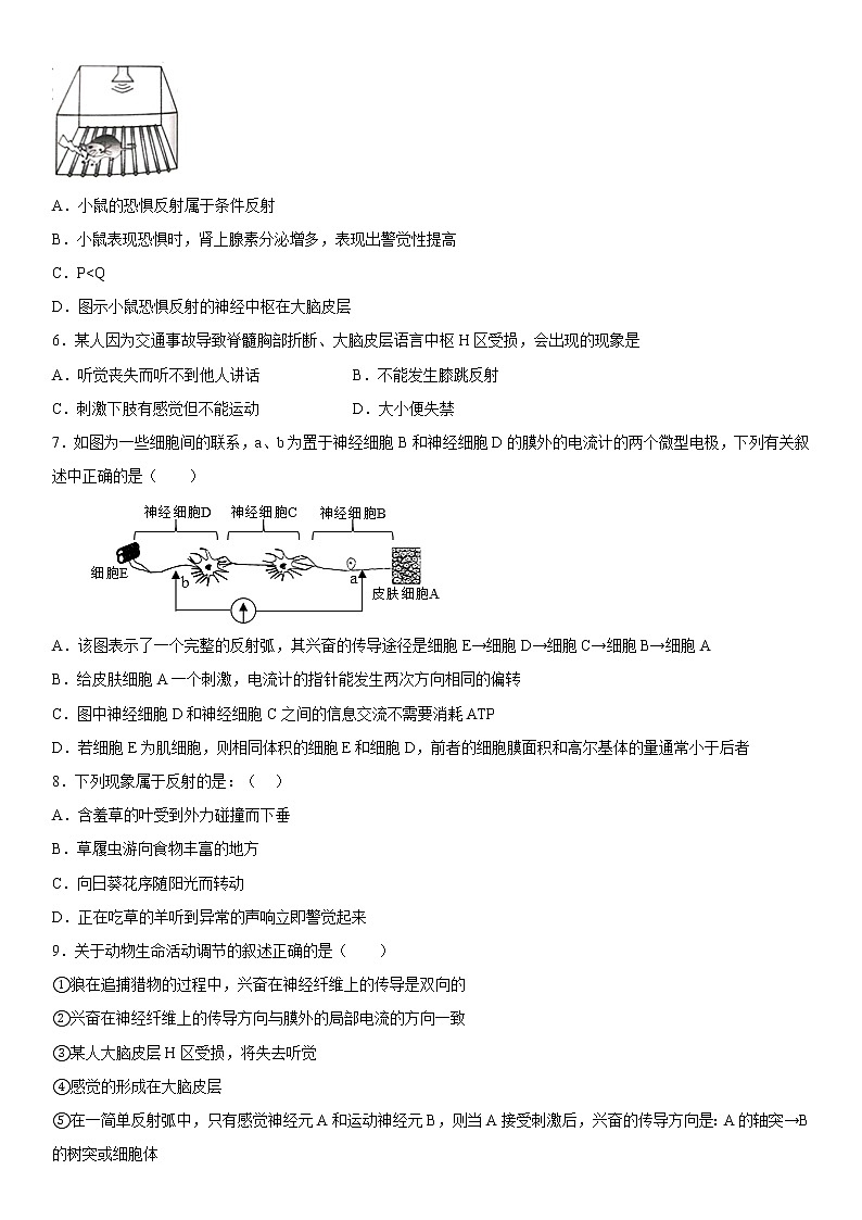 2023维吾尔自治区和田地区策勒县高二上学期11月期中考试生物试题含答案第2页