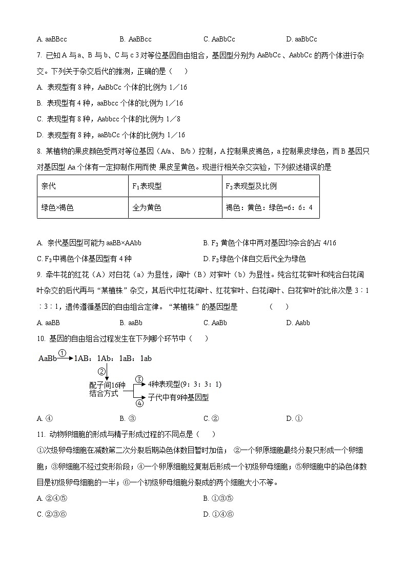 新疆维吾尔自治区喀什第二中学2022-2023学年高二上学期第一次月考生物试题无答案第2页