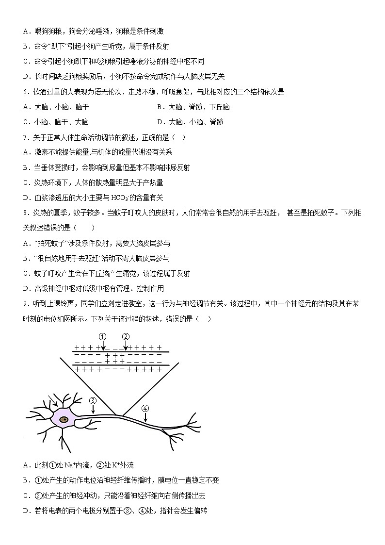 2023维吾尔自治区和田地区洛浦县高二上学期11月期中考试生物试题含答案第2页