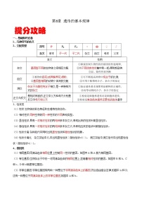 高中生物专题08 遗传的基本规律-备战2021年高考生物专题提分攻略（有答案）