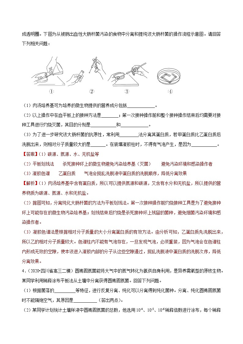 高中生物专题09 生物技术与实践（有答案）第3页