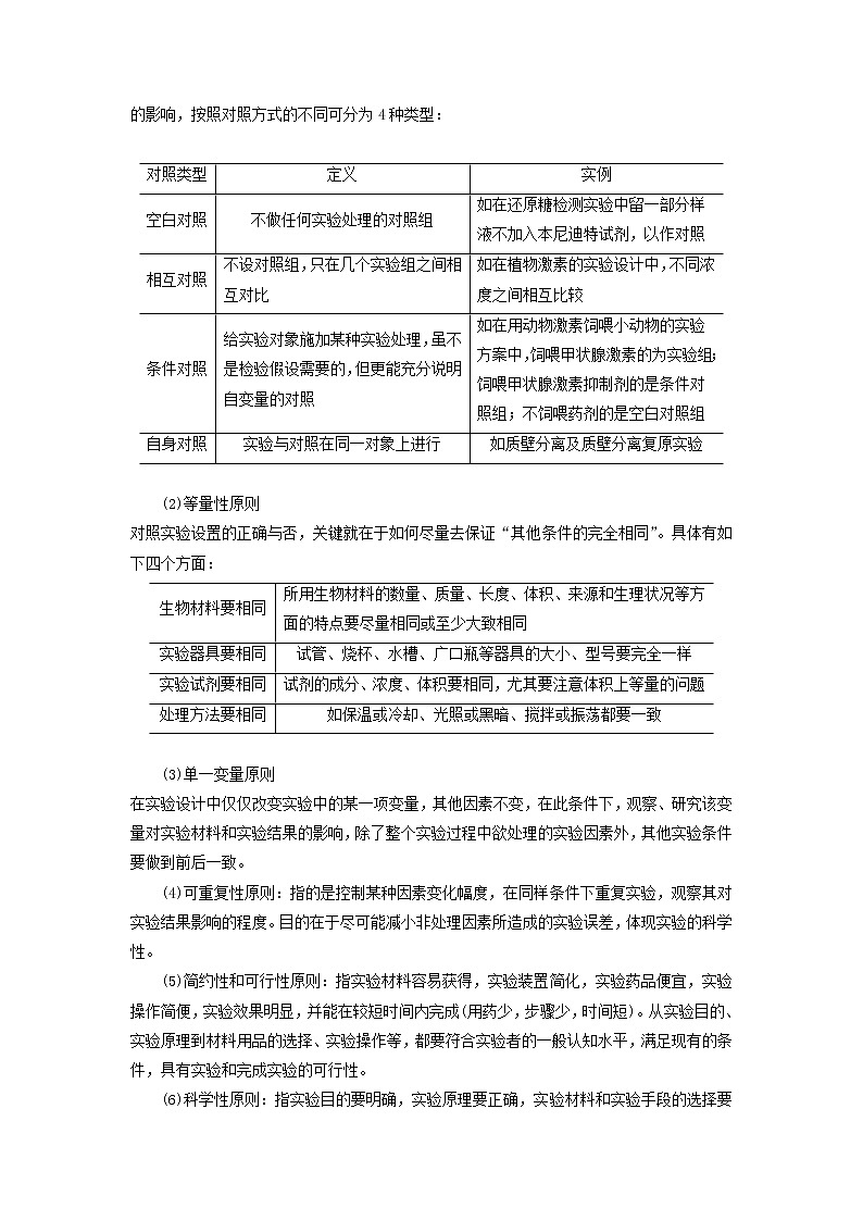 高中生物专题10 探究实验的设计与评价-备战2021年高考生物核心考点透析（无答案）第3页