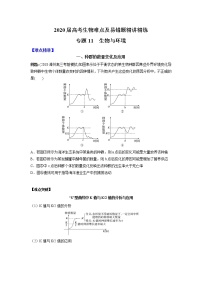 高中生物专题11 生物与环境（无答案）