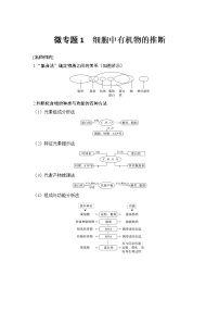 高考生物微专题（通用版）微专题1 细胞中有机物的推断