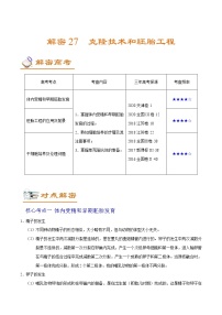 高中生物解密27 克隆技术和胚胎工程（讲义）-【高频考点解密】2021年高考生物二轮复习讲义+分层训练