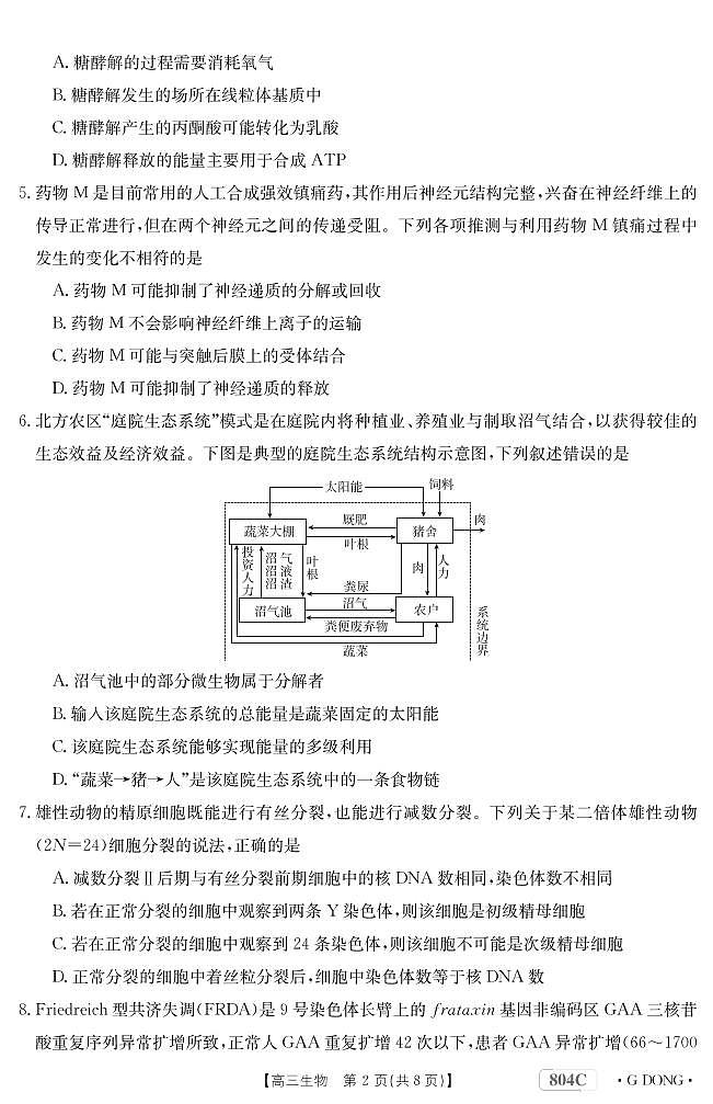 生物804C广东第2页