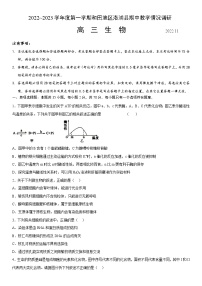 2023维吾尔自治区和田地区洛浦县高三上学期11月期中考试生物含答案