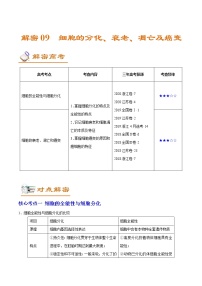 高中生物解密09 细胞的分化、衰老、凋亡及癌变（讲义）-【高频考点解密】2021年高考生物二轮复习讲义+分层训练