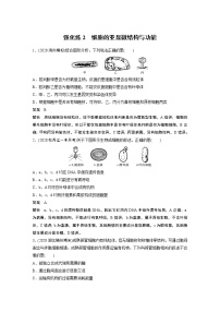 高中生物2022年高考生物一轮复习 第2单元 强化练2　细胞的亚显微结构与功能