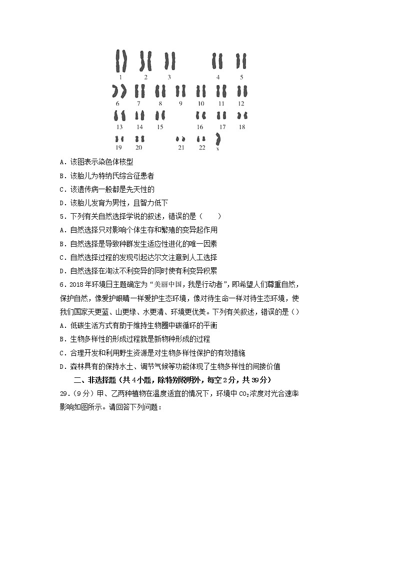 高中生物2019年高考生物名校考前提分仿真试卷（六）（含解析）第2页