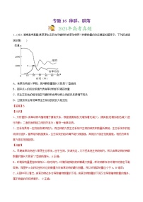 高中生物专题16 种群、群落-2021年高考生物真题与模拟题分类训练（教师版含解析）