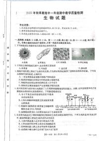 2022-2023学年广西高一上学期期中教学质量检测 生物 PDF版