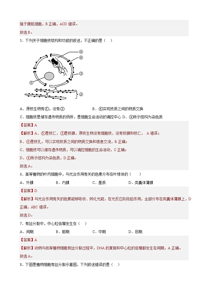 2023年1月广东省普通高中学业水平生物合格性考试C（解析版）第2页