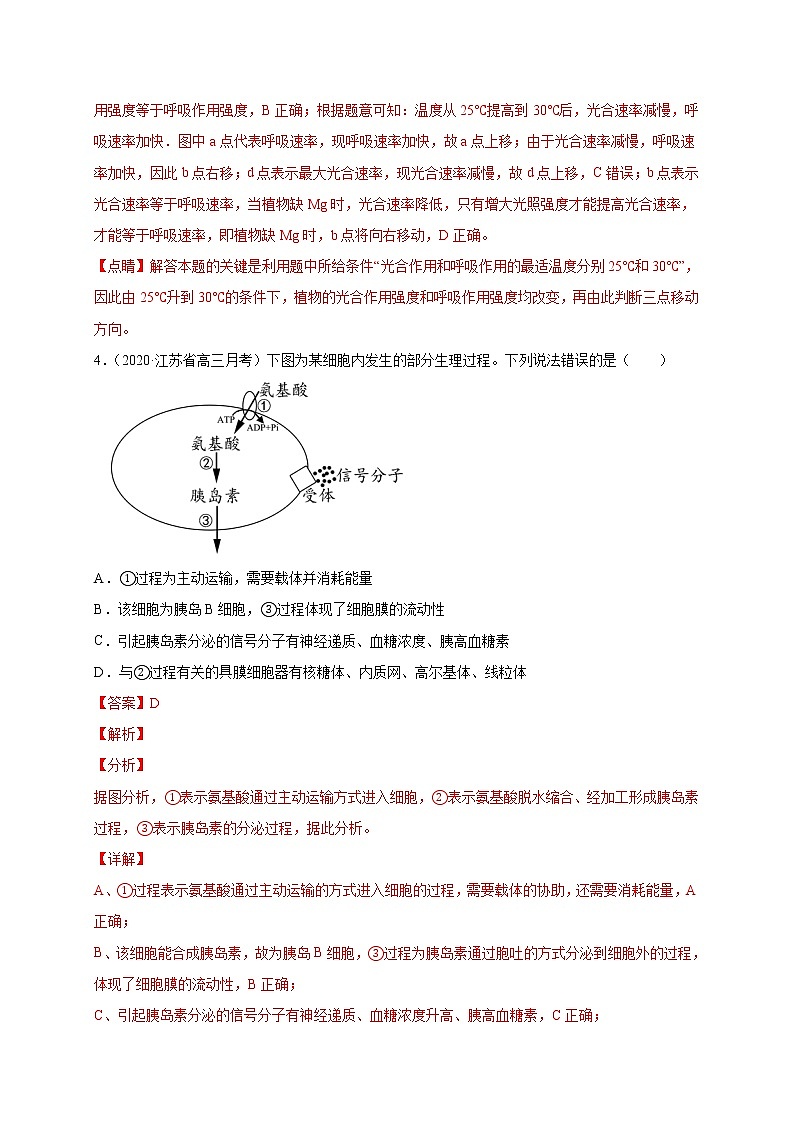 高中生物专练07 高分突破50题-2020年高考生物总复习考点必杀800题（有答案）第3页