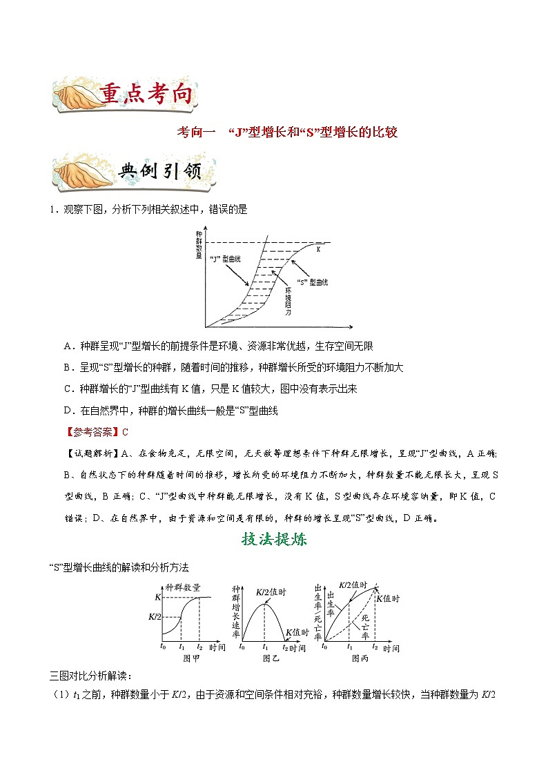高中生物考点59 种群数量的变化-备战2022年高考生物考点一遍过第2页