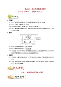 高中生物考点64 生态系统的物质循环-备战2022年高考生物考点一遍过