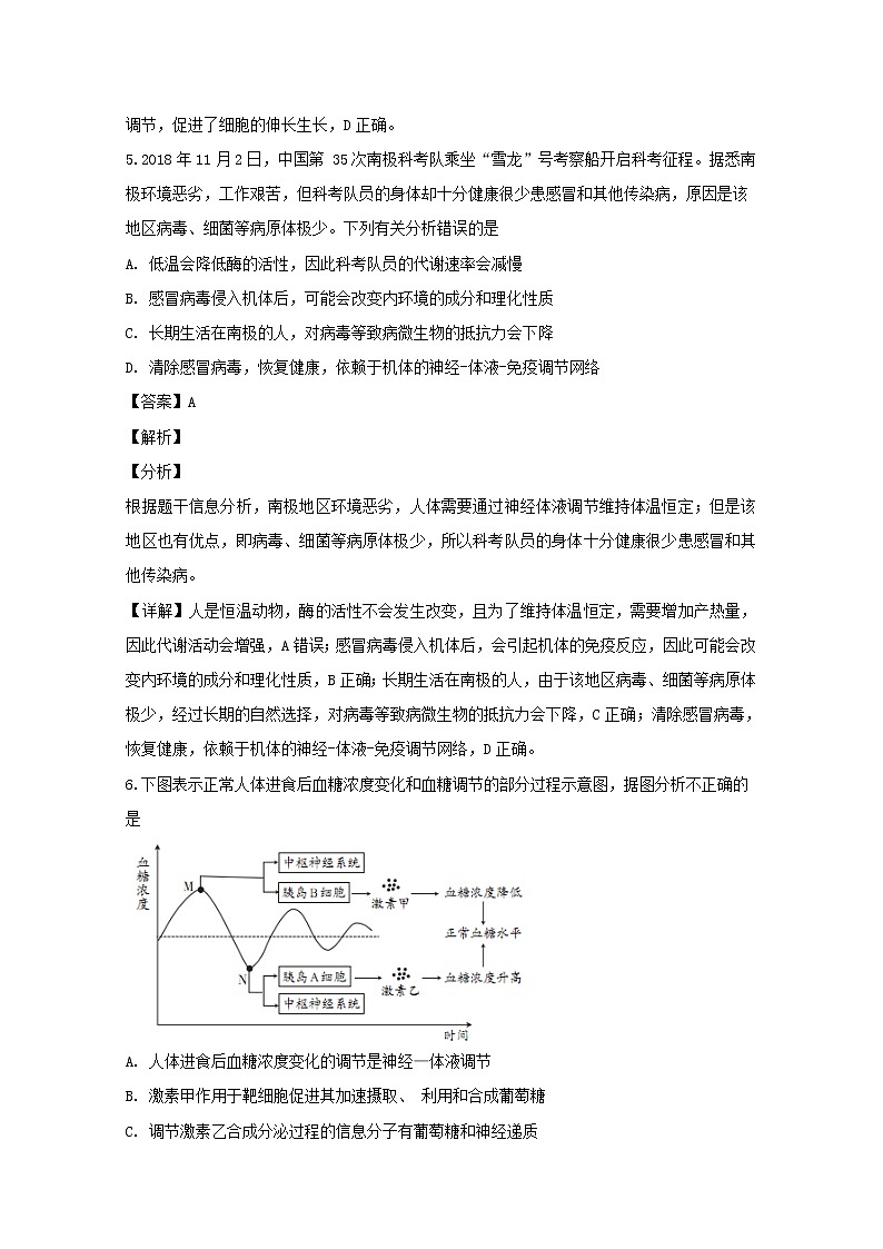 高中生物四川省泸州市2019届高三生物下学期第二次教学质量诊断性试题（含解析）03