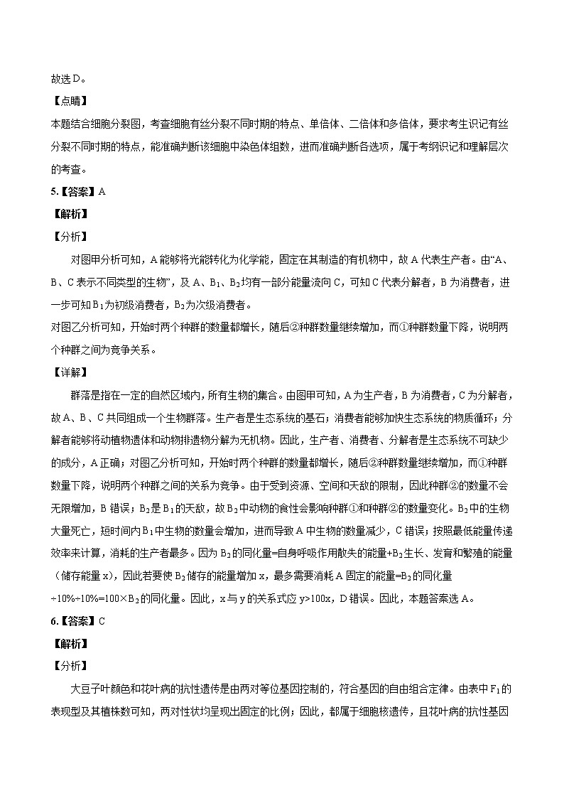高中生物2020年高考押题预测卷01（课标I卷）-生物（全解全析）03