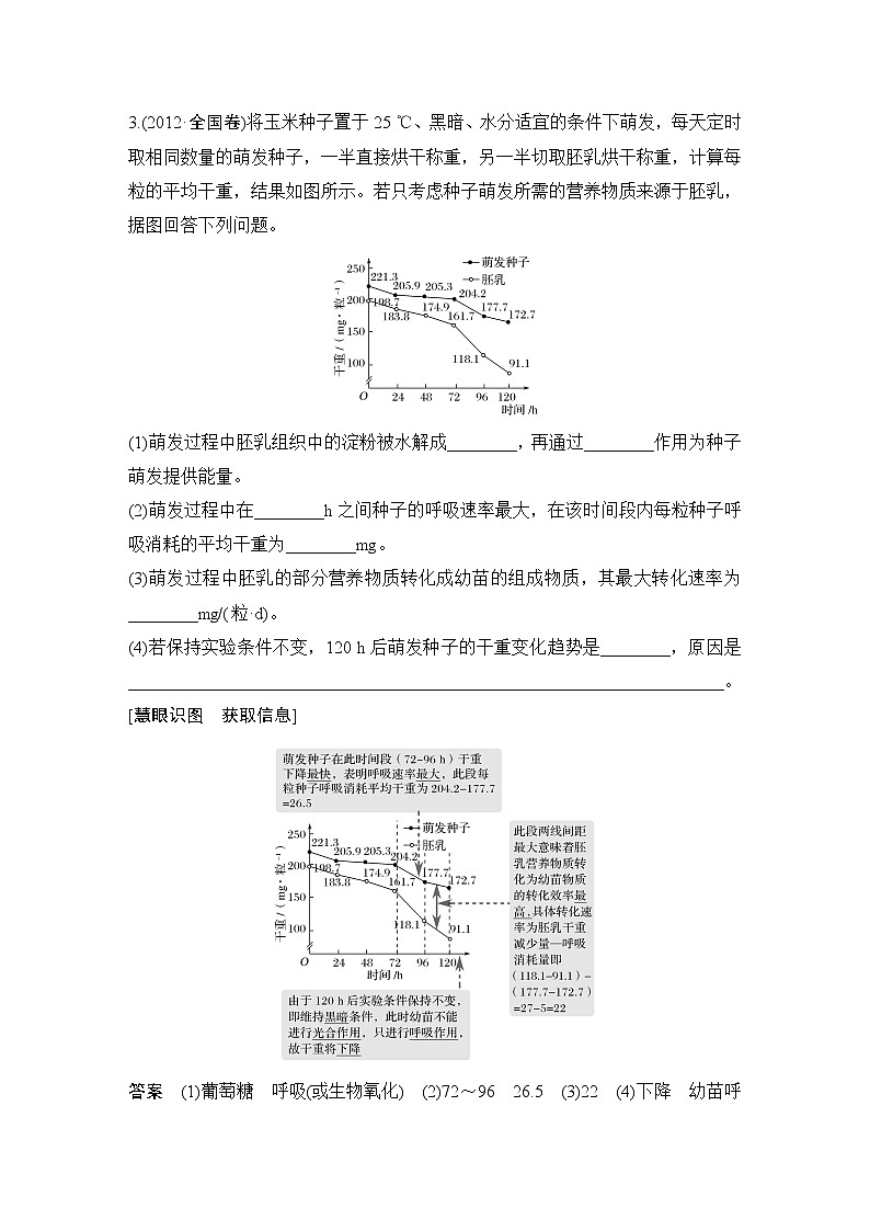 高中生物补上一课1 探究“种子形成与萌发”过程中的物质变化第3页