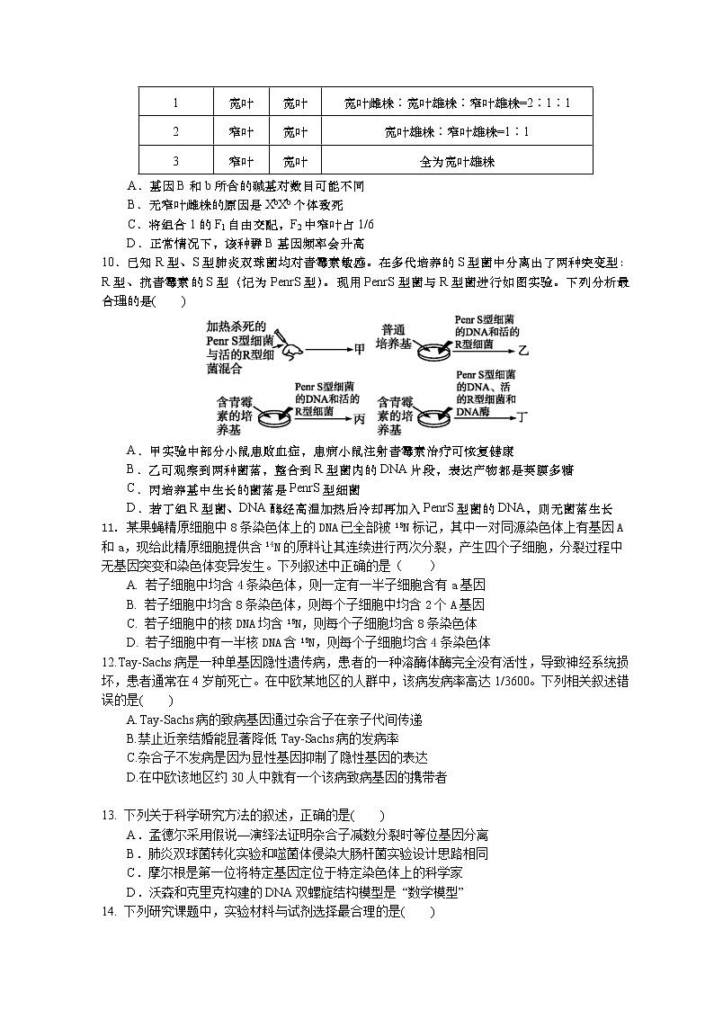 江苏省扬州中学2022-2023学年高三上学期10月月考试题 生物 Word版含答案第3页