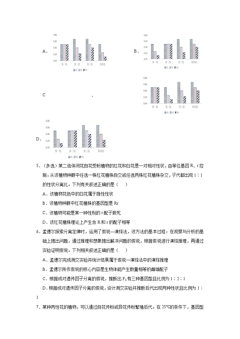 高中生物 （新高考）2021届小题必练9 基因分离定律 学生版第3页