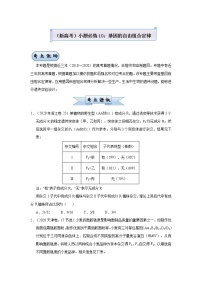 高中生物 （新高考）2021届小题必练10 基因的自由组合定律 学生版