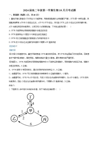 2023维吾尔自治区石河子一中高二上学期第一次月考（10月）生物试题含解析