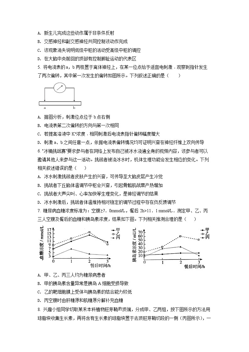 2022荆州荆州中学高二上学期期末生物试题含答案02