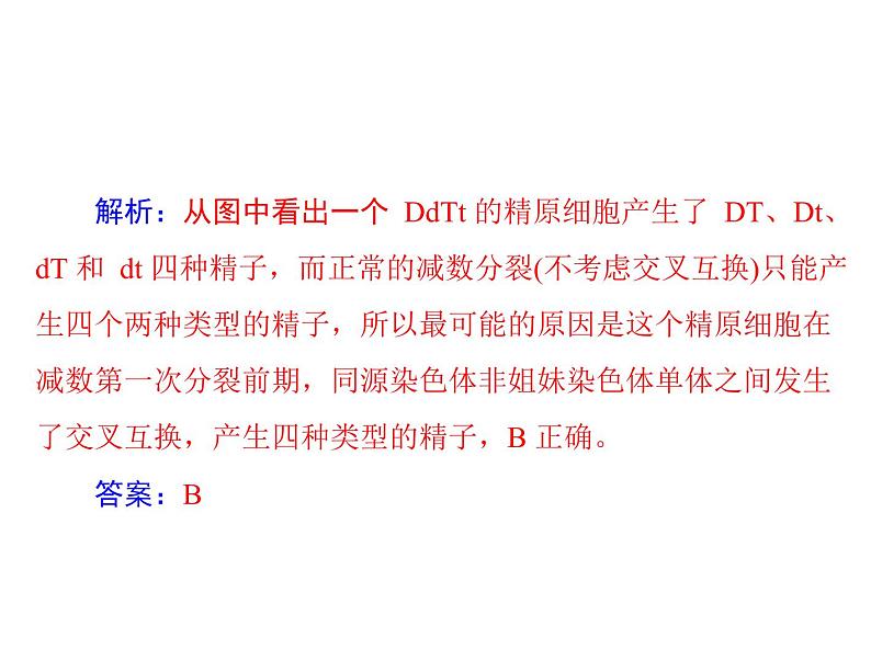 2022年《南方新课堂 高考总复习》生物 必修2 小专题六 生物变异的图形突破课件06