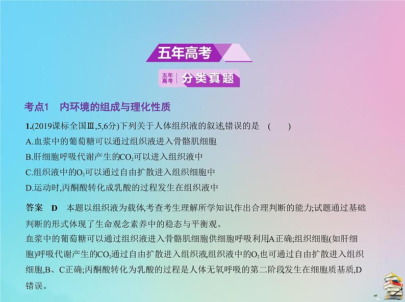 高中生物2020届高考生物一轮复习专题16人体内环境的稳态与调节课件第2页