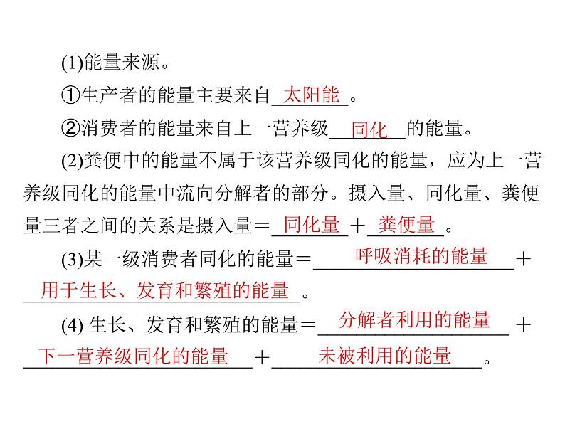 2022年《南方新课堂 高考总复习》生物 必修3 第5章 第2、3节 生态系统的能量流动和物质循环课件第4页