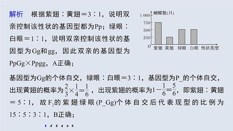 高中生物2022年高考生物一轮复习 第5单元 强化练8　自由组合中的自交、测交和自由交配问题课件PPT第3页